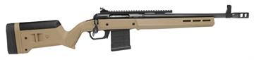 Picture of Savage Arms 110 Magpul Scout, Bolt Action Rifle, 308 Winchester, 16.5" Barrel, Muzzle Brake, Matte Finish, Black, Flat Dark Earth Magpul Hunter Stock, Picatinny Rail with Rear Peep Sight, Adjustable Front Sight, Savage AccuTrigger, 10 Rounds, 1 AICS Magazine 58189
