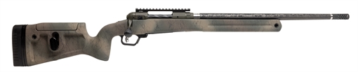 Picture of Savage Arms 110 Pro Pursuit 28 Nosler 3+1 20" Olive Dark Green Cerakote Earth-Tone Camo/Black Web Right Hand 58159