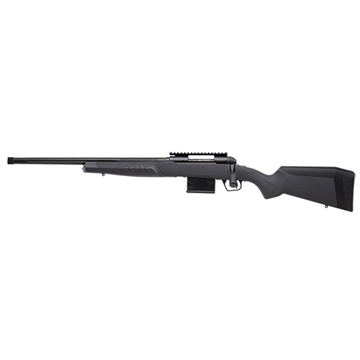 Picture of Savage Arms 110 Tactical 6.5 Creedmoor 10+1 24", Matte Black Metal, Gray Fixed AccuStock with AccuFit, Left Hand 57457