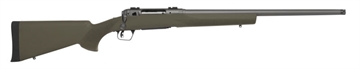 Picture of Savage Arms 110 TRAIL HUNTER, Bolt Action Rifle, 270 Winchester, 22" Button Rifled Barrel, 5/8x24 Threaded Muzzle, 2 Piece Weaver Style Bases, Hogue Overmolded Rifle Stock in Olive Drab Green, Tungsten Cerakoted Barreled Action, 1 Detachable Magazine, 4 Rounds 58037