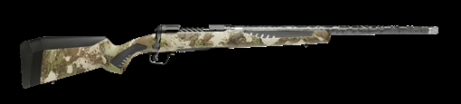 Picture of Savage Arms 110 UltraLite 28 Nosler 2+1 22" Threaded Carbon Fiber Wrapped Barrel, Black Melonite Rec, Woodland Camo AccuStock with AccuFit 58019