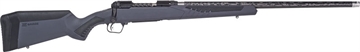 Picture of Savage Arms 110 UltraLite Full Size 270 Win 4+1 22" Carbon Fiber Threaded Barrel, Black Melonite Drilled & Tapped Stainless Steel Receiver, Adj AccuStock Gray Synthetic Stock, Right Hand 57580