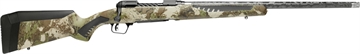 Picture of Savage Arms 110 UltraLite 308 Win 4+1 22" Threaded Carbon Fiber Wrapped Barrel, Black Melonite Rec, Woodland Camo AccuStock with AccuFit 58017