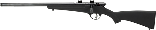 Picture of Savage Arms Rascal FLV-SR Youth 22 LR 1rd 16.12" Matte Blued Heavy Barrel, Matte Blued Carbon Steel Receiver, Black Synthetic Stock, Left Hand 13841