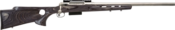 Picture of Savage Arms 220 Thumbhole Stainless Slug, Bolt Acton Shotgun, 20 Gauge, 3" Chamber, 22" Rifled Barrel, Stainless Steel , Gray Laminate Thumbhole Stock, AccuTrigger, Detachable Box Magazine, 2 Rounds, Right Hand 22314