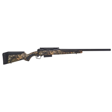Picture of Savage Arms 220 Slug, Bolt Action Shotgun, 20 Gauge, 3" Chamber, 22" Rifled Barrel, Matte Finish, Black, Mossy Oak Break-Up Country Polymer Stock, AccuTrigger, Detachable Box Magazine, 2 Rounds, Right Hand 57380