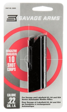 Picture of Savage Arms Magazine, 22LR, 10 Rounds, Savage Model 62, 64, 954 Savage Series, Blued Finish 30005