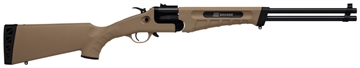 Picture of Savage Arms 42 Takedown Full Size 22 LR/410 Gauge 1rd 20" Black Satin Sporter Barrel, Flat Dark Earth Carbon Steel Receiver, Flat Dark Earth Fixed Synthetic Stock, Ambidextrous 23004