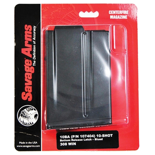 Picture of Savage Arms 10BA Blued Detachable 10rd for 6.5 Creedmoor, 308 Win Savage 10BA/10BA Stealth/10GRS 55183