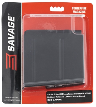 Picture of Savage Arms 110BA 5rd 338 Lapua Mag Fits Savage 110BA/110BA/110/111 Long Range Hunter Blued Steel 55190
