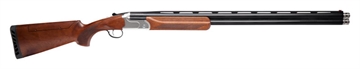 Picture of Stevens 555 Sport, Over/Under Shotgun, 20 Gauge, 3" Chamber, 30" Ported Barrel, Matte Finish, Black, Turkish Walnut Stock and Foreend, Fiber Optic Front Sight, Aluminum Alloy Silver Receiver, 2 Rounds, Includes 5 Extended Choke Tubes - F,IM,M,IC,C 18874