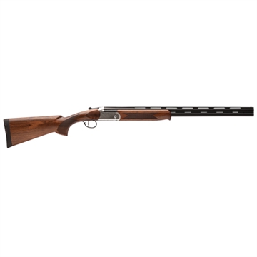 Picture of Stevens 555 Enhanced, Over/Under Shotgun, 28 Gauge, 26" Vent Rib Barrels, 2.75" Chamber, Matte Finish, Black, Aluminum Receiver, Turkish Walnut Stock, Ambidextrous, Bead Sight, 5 Choke Tubes - F,IM,M,IC,C, 2 Rounds 22594