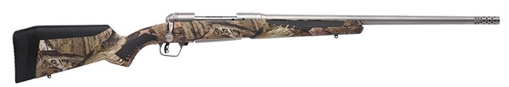 Picture of Savage Arms 110 Bear Hunter 375 Ruger 3+1 23" Matte Stainless Steel Straight Fluted Barrel, Mossy Oak Break-Up Country Fixed Sporter w/AccuFit Stock, Right Hand 57047