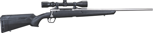 Picture of Savage Arms Axis XP 6.5 Creedmoor 4+1 22", Matte Stainless Barrel/Rec, Black Synthetic Stock, Includes Weaver 3-9x40mm Scope 57289