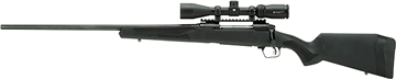 Picture of Savage Arms 110 Apex Hunter XP 25-06 Rem 4+1 24", Matte Black Metal, Synthetic Stock, Vortex Crossfire II 3-9x40mm Scope, Left Hand 57323