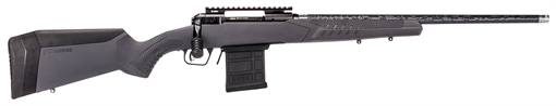Picture of Savage Arms 110 Carbon Tactical Full Size 6.5 PRC 5+1 24" Carbon Fiber Threaded Barrel. Matte Black Picatinny Rail Carbon Steel Receiver. Adj AccuStock Gray Synthetic Stock, Right Hand 57940