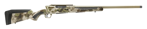 Picture of Savage Arms Impulse Big Game 7mm PRC 2+1 22" Threaded, Hazel Green Cerakote Barrel/Rec, Woodland Camo Fixed AccuStock with AccuFit, Includes Detachable Box Mag 58028