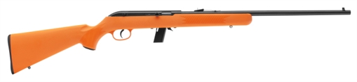 Picture of Savage Arms 64 F Full Size 22 LR 10+1 21" Matte Black Carbon Steel Barrel, Matte Black Grooved Carbon Steel Receiver, Orange Fixed Synthetic Stock, Right Hand 40220