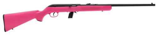 Picture of Savage Arms 64 F Full Size 22 LR 10+1 21" Matte Black Carbon Steel Barrel, Matte Black Grooved Carbon Steel Receiver, Pink Fixed Synthetic Stock, Right Hand 40218