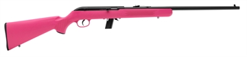 Picture of Savage Arms 64 F Full Size 22 LR 10+1 21" Matte Black Carbon Steel Barrel, Matte Black Grooved Carbon Steel Receiver, Pink Fixed Synthetic Stock, Right Hand 40218