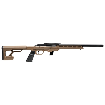 Picture of Savage Arms 64 Precision 22 LR Caliber with 10+1 Capacity, 16.50" Threaded Barrel, Matte Black Metal Finish & Chassis Flat Dark Earth Synthetic Stock Right Hand (Full Size) 45124