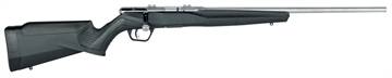 Picture of Savage Arms B Series FVSS Full Size 17 HMR 10+1 21" Matte Heavy Varmint Barrel, Matte Drilled & Tapped Stainless Steel Receiver, Matte Black Fixed Synthetic Stock, Right Hand 70802