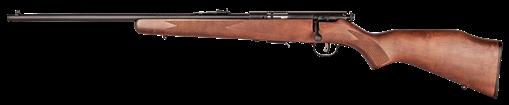 Picture of Savage Arms 93 G Full Size 22 WMR 5+1 21" Matte Black Sporter Barrel, Matte Black Drilled & Tapped Carbon Steel Receiver, Satin Hardwood Fixed Stock, Left Hand 95700