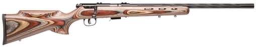 Picture of Savage Arms 93 BRJ Full Size 22 WMR 5+1 21" Matte Black Heavy Spiral Fluted Barrel, Matte Black Carbon Steel Drilled & Tapped Receiver, Royal Jacaranda Monte Carlo Laminate Stock, Right Hand 92745
