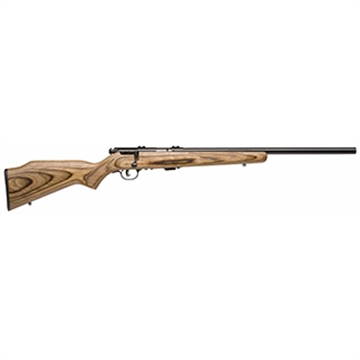 Picture of Savage Arms 93R17 BV Full Size 17 HMR 5+1 21" Matte Black Heavy Barrel, Matte Black Drilled & Tapped Carbon Steel Receiver, Natural Brown Fixed Laminate Stock, Right Hand 96734