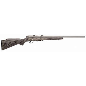Picture of Savage Arms 93R17 BVSS Full Size 17 HMR 5+1 21" Satin Heavy Button Rifled Barrel, Satin Drilled & Tapped Stainless Steel Receiver, Gray Fixed Laminate Stock, Right Hand 96705