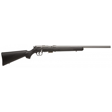 Picture of Savage Arms 93R17 FVSS Full Size 17 HMR 5+1 21" Matte Heavy Button Rifled Barrel, Matte Drilled & Tapped Stainless Steel Receiver, Matte Black Fixed Synthetic Stock, Right Hand 96703