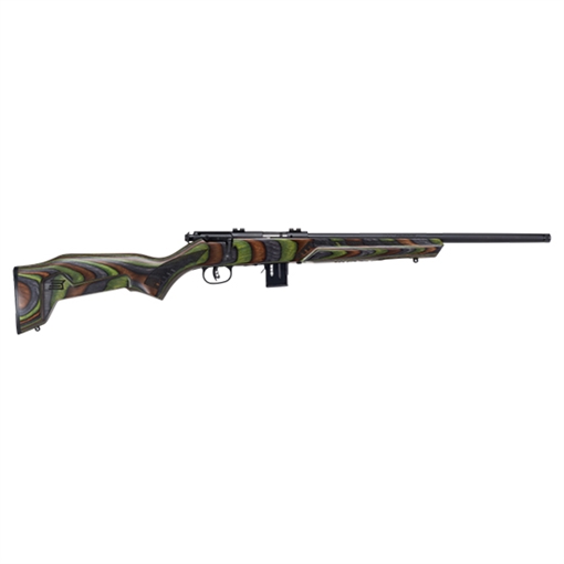 Picture of Savage Arms 93R17 Minimalist Full Size 17 HMR 10+1 18" Matte Black Threaded Carbon Steel Sporter Barrel, Matte Black Carbon Steel Receiver, Boyd's Minimalist OD Green Laminate Stock, Right Hand 96636