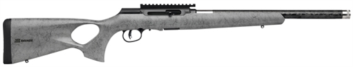 Picture of Savage Arms A Series TimberLite 22LR 10+1 18" Black Threaded Carbon Fiber/SS Barrel, Black Picatinny Rail Steel Receiver, Gray w/Black Webbing Synthetic Fixed Thumbhole Stock 47253