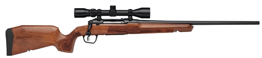 Picture of Savage Arms Axis 2 XP Combo 25-06 Rem 4+1 22" Matte Black Sporter Barrel & Drilled & Tapped Carbon Steel Receiver, Ergonomic Hardwood Stock, Right Hand, Boresighted 3-9x40mm Scope 32265