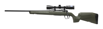 Picture of Savage Arms Axis 2 Compact 350 Legend 4+1 20" Matte Black Heavy Sporter Barrel, Matte Black Drilled & Tapped Carbon Steel Receiver, Fixed OD Green Synthetic Stock, Left Hand 32133