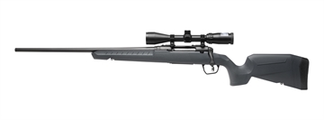 Picture of Savage Arms Axis 2 Compact 7mm-08 Rem 4+1 20" Matte Black Heavy Sporter Barrel, Matte Black Drilled & Tapped Carbon Steel Receiver, Fixed Matte Gray Synthetic Stock, Left Hand 32144