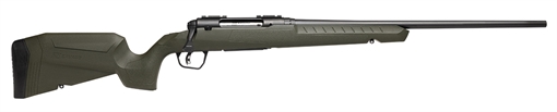 Picture of Savage Arms Axis 2 Compact 6.5 Creedmoor 4+1 20" Matte Black Heavy Sporter Barrel, Matte Black Drilled & Tapped Carbon Steel Receiver, Fixed OD Green Synthetic Stock, Right Hand 32107