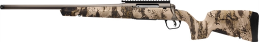 Picture of Savage Arms Axis 2 Pro Compact 6.5 Creedmoor 4+1 20" Gun Metal Bronze Cerakote Heavy Sporter Threaded Barrel & Picatinny Rail Carbon Steel Receiver, Fixed Western Camo Synthetic Stock, Left Hand 32346