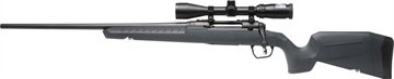 Picture of Savage Arms Axis 2 XP Combo Full Size 243 Win 4+1 22" Black Sporter Barrel, Black Carbon Steel Receiver Drilled & Tapped, Gray Fixed Synthetic Stock, Weaver 3-9x40mm Scope, Left Hand 32206