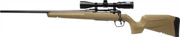 Picture of Savage Arms Axis 2 XP Combo 400 Legend 4+1 22" Black Sporter Barrel, Black Drilled & Tapped Steel Receiver, Fixed Flat Dark Earth Synthetic Stock, Left Hand, Boresighted 3-9x40 32200