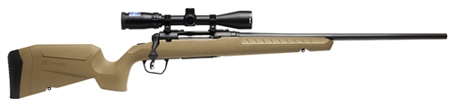 Picture of Savage Arms Axis 2 XP Combo 22-250 Rem 4+1 22" Black Sporter Barrel, Black Drilled & Tapped Steel Receiver, Fixed Flat Dark Earth Synthetic Stock, Right Hand, Boresighted 3-9x40 32161