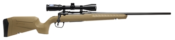 Picture of Savage Arms Axis 2 XP Combo 22-250 Rem 4+1 22" Black Sporter Barrel, Black Drilled & Tapped Steel Receiver, Fixed Flat Dark Earth Synthetic Stock, Right Hand, Boresighted 3-9x40 32161