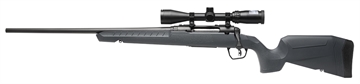 Picture of Savage Arms Axis 2 XP Combo 308 Win 4+1 22" Black Sporter Barrel, Black Drilled & Tapped Steel Receiver, Fixed Gray Synthetic Stock, Left Hand, Boresighted 3-9x40 32209
