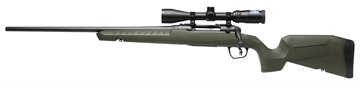 Picture of Savage Arms Axis 2 XP Combo Full Size 6.5 Creedmoor 4+1 22" Black Sporter Barrel, Black Carbon Steel Receiver Drilled & Tapped, OD Green Fixed Synthetic Stock, Weaver 3-9x40mm Scope, Left Hand 32185