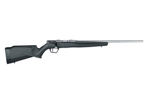 Picture of Savage Arms B Series FVSS Full Size 22 LR 10+1 21" Matte Heavy Button Rifled Barrel, Matte Drilled & Tapped Stainless Steel Receiver, Matte Black Fixed Synthetic Stock, Right Hand 70202