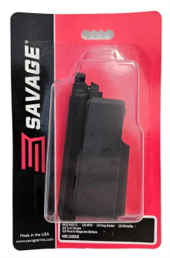 Picture of Savage Arms Savage Magazine 4rd 400 Legend Fits Savage 110/Axis/Axis II Black 56369