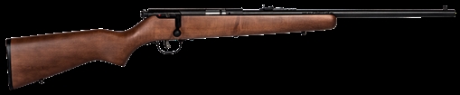 Picture of Savage Arms Mark I G Youth 22 Long/22 Short/22 LR 1rd 19" Black Satin Button Rifled Barrel, Satin Black Drilled & Tapped Carbon Steel Receiver, Satin Brown Fixed Wood Stock, Right Hand 60702