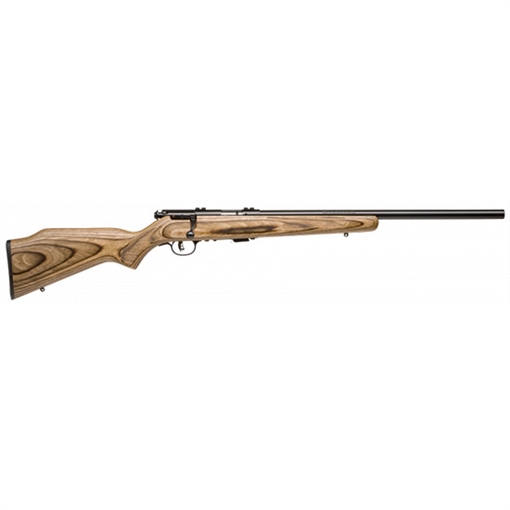 Picture of Savage Arms Mark II BV Full Size 22 LR 5+1 21" Matte Black Heavy Button Rifled Barrel, Matte Black Drilled & Tapped Carbon Steel Receiver, Satin Brown Fixed Laminate Stock, Right Hand 25700