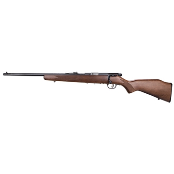 Picture of Savage Arms Mark II GL Full Size 22 LR 10+1 21" Matte Black Sporter Barrel, Matte Black Drilled & Tapped Carbon Steel Receiver, Satin Brown Fixed Wood Stock, Left Hand 50701