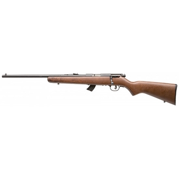 Picture of Savage Arms Mark II GL Youth 22 LR 10+1 19" Matte Black Sporter Barrel, Matte Black Drilled & Tapped Carbon Steel Receiver, Satin Brown Fixed Wood Stock, Left Hand 50702